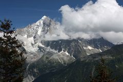 Die Aiguille Verte (4.122 m)...