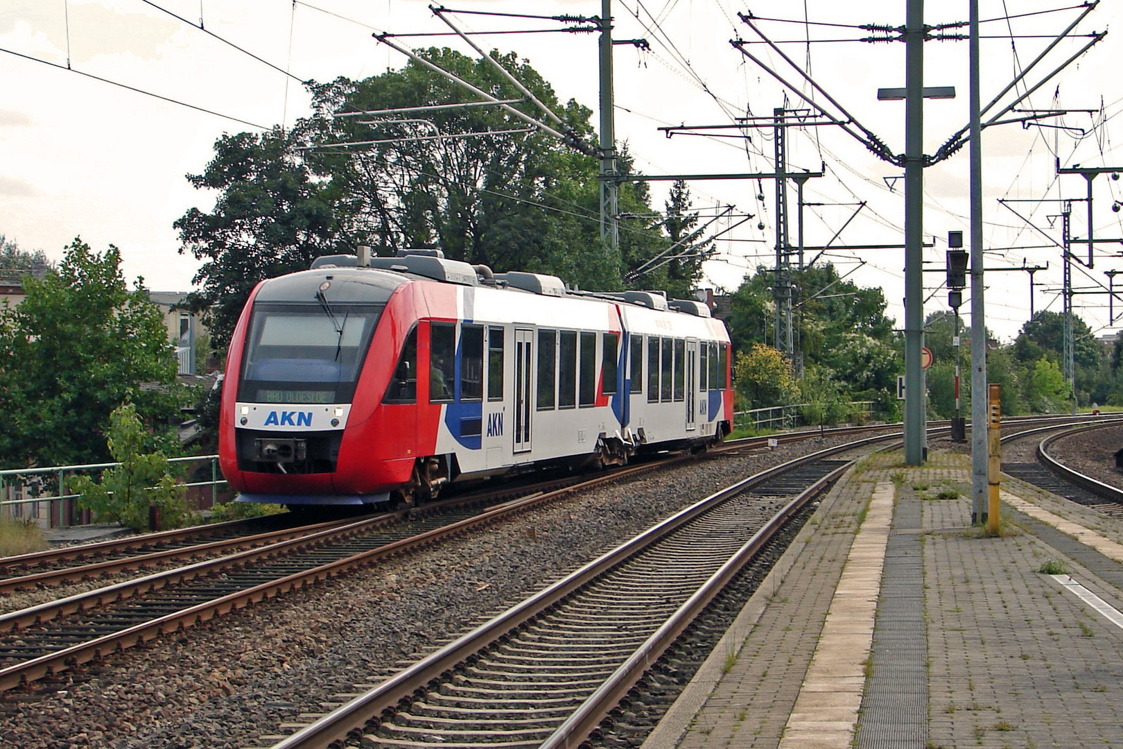 die AKN erreicht Neumünster 