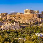 die Akropolis am Abend