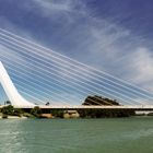 Die Alamillobrücke in Sevilla