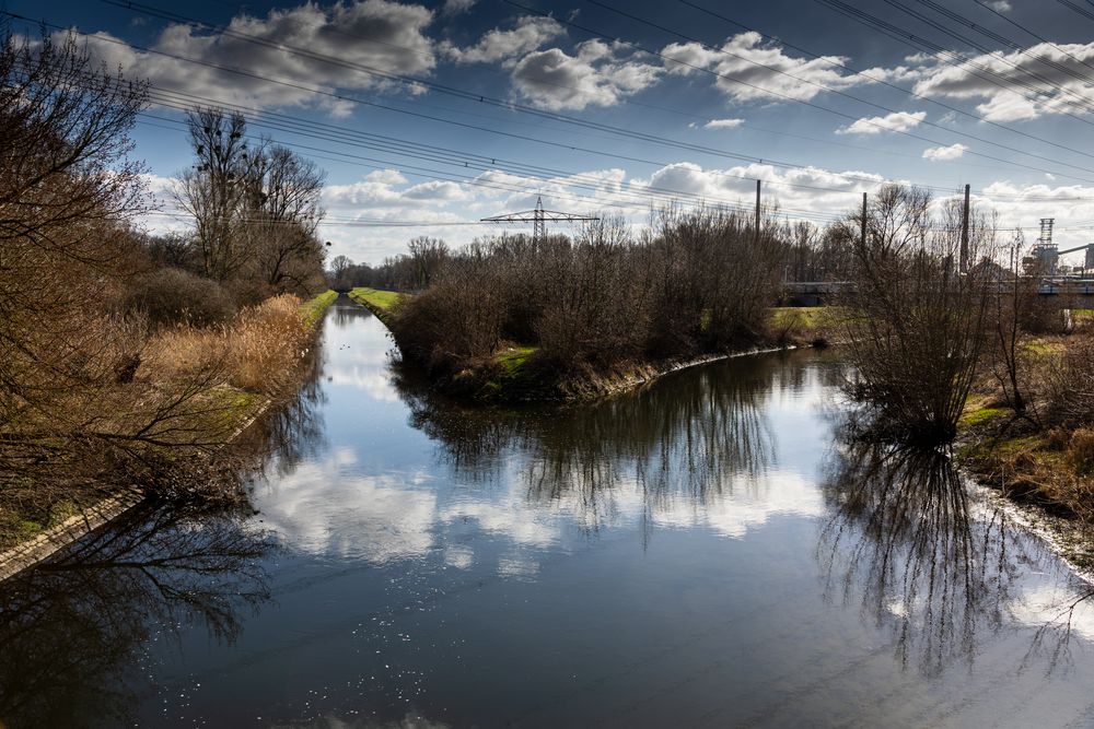 Die Alb und der Hauptkanal treffen sich (K)