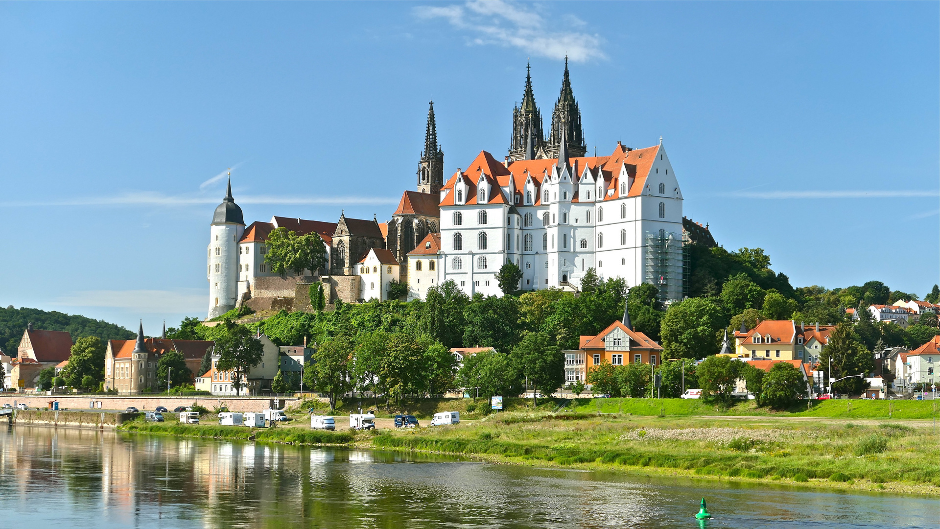 Die Albrechtsburg Meißen im Sonnenschein