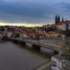 die Albrechtsburg mit dem Dom zu Meissen