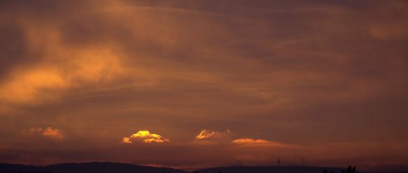 Die allerletzten Sonnenstrahlen des Abends ....