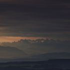 die Alpen am frühen Morgen