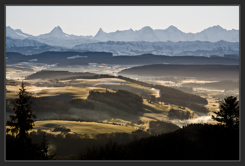 Die Alpen - am Morgen nach Weihnachten