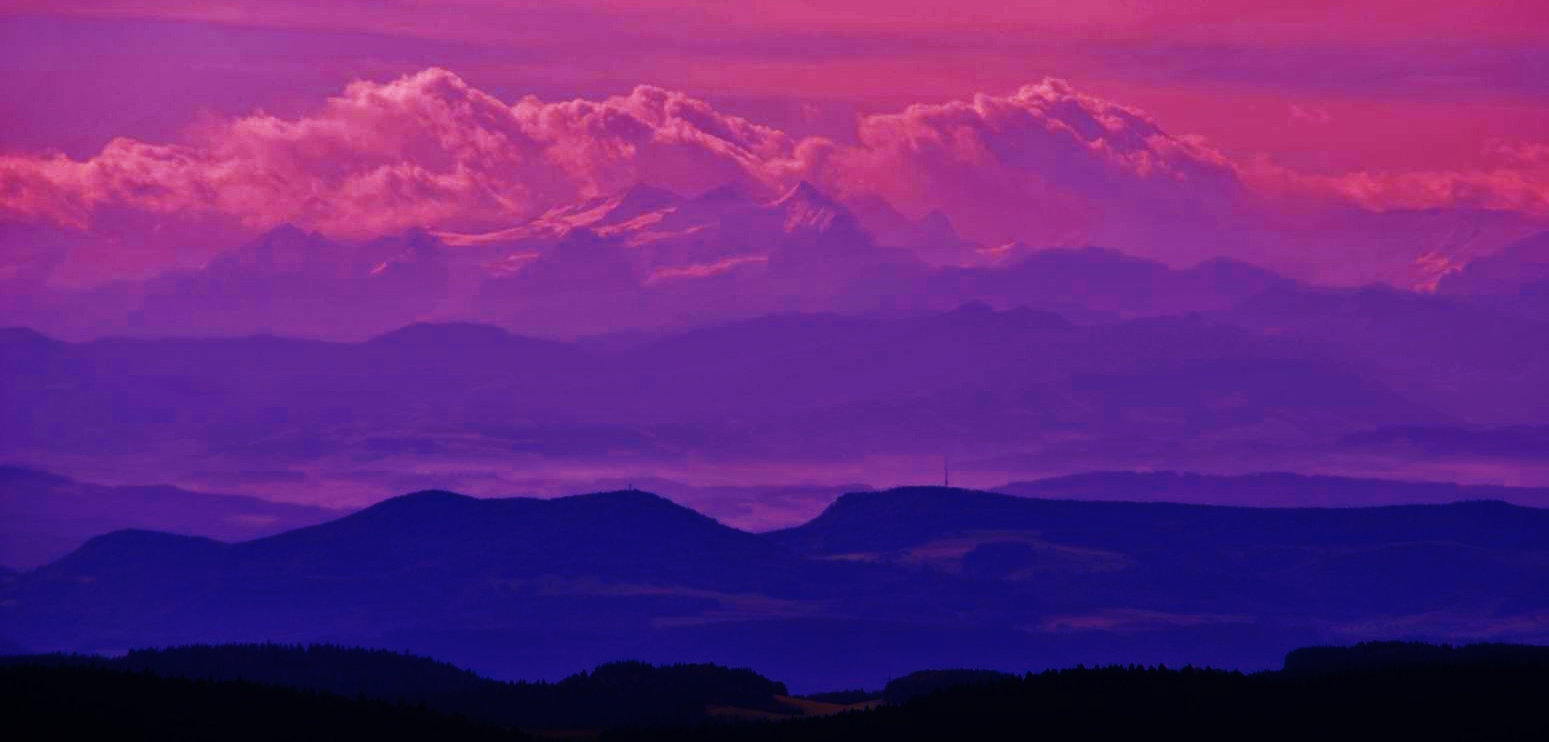 Die Alpen - Blick vom Feldberg