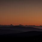 Die Alpen im Abendrot 