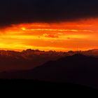 Die Alpen im Sonnenaufgang