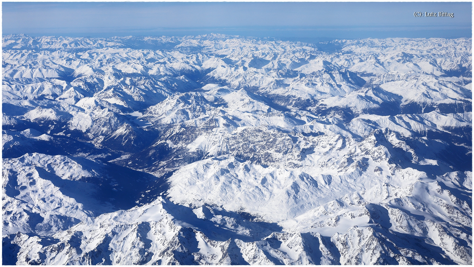 Die Alpen im Winter ...