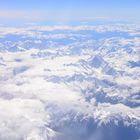 Die Alpen vom Flugzeug aus