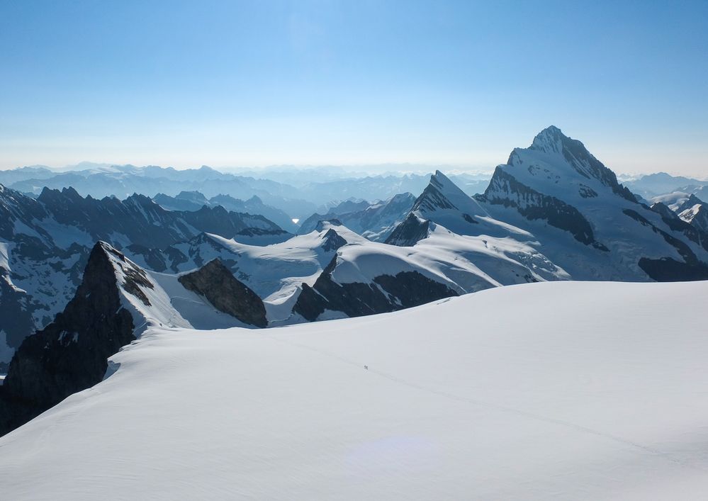 Die Alpen von oben