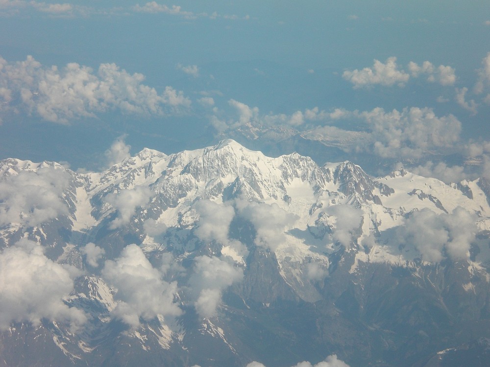 die Alpen von oben