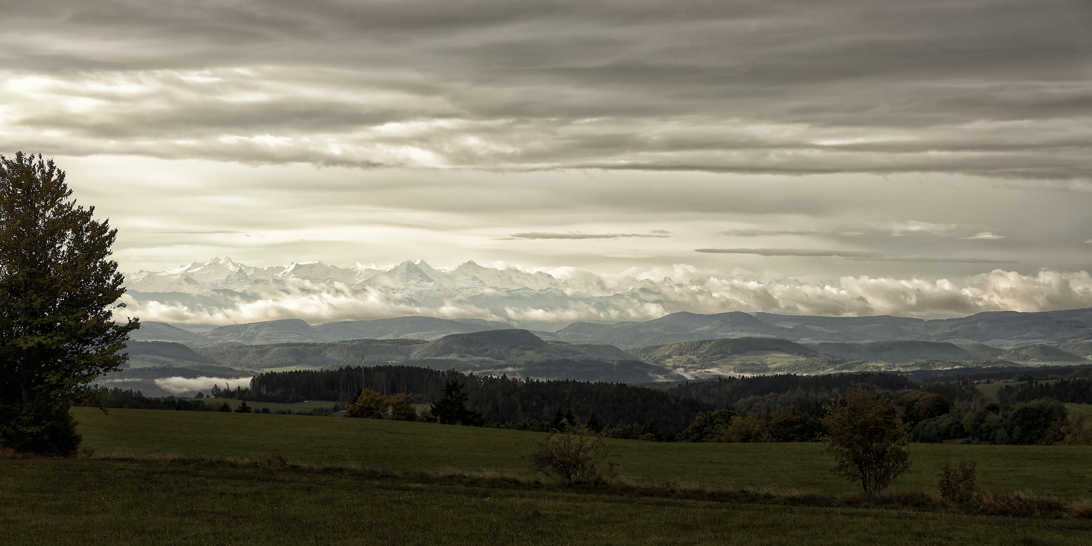 Die Alpen zeigen sich...