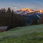 Die Alpspitze im Morgenrot
