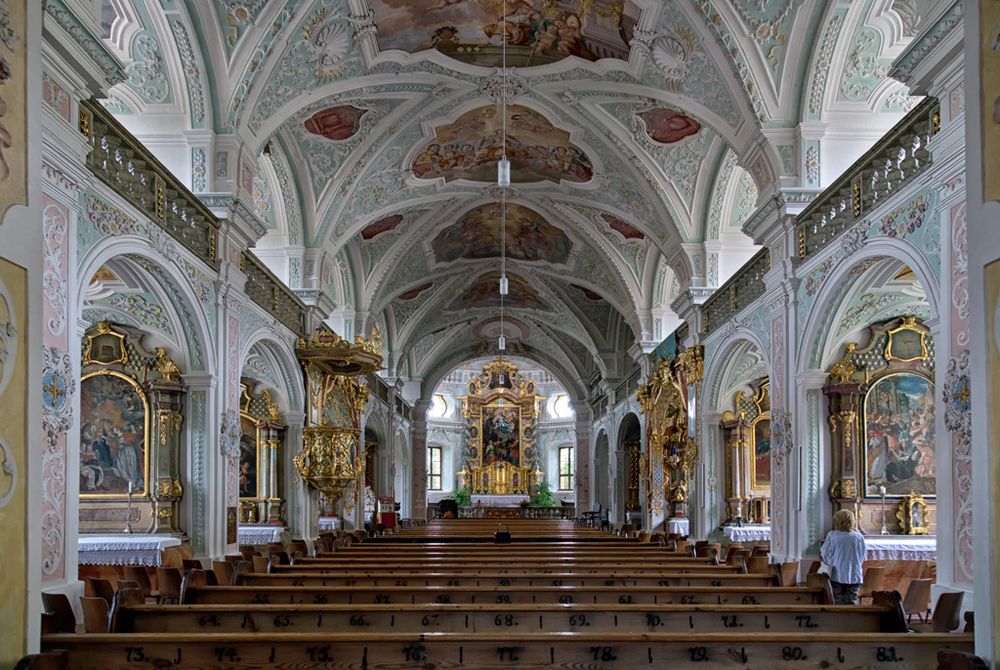 Die Altarsicht in der Klosterkirche Au Foto & Bild architektur, sakralbauten, innenansichten Die Altarsicht in der Klosterkirche Au Foto & Bild architektur, sakralbauten, innenansichten