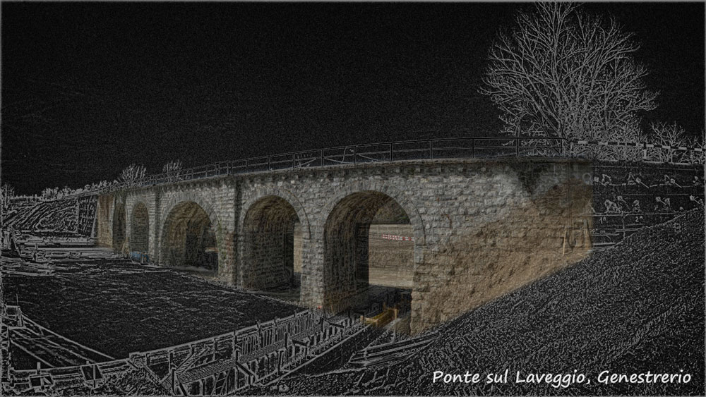 Die alte Bahnbrücke von Genestrerio TI