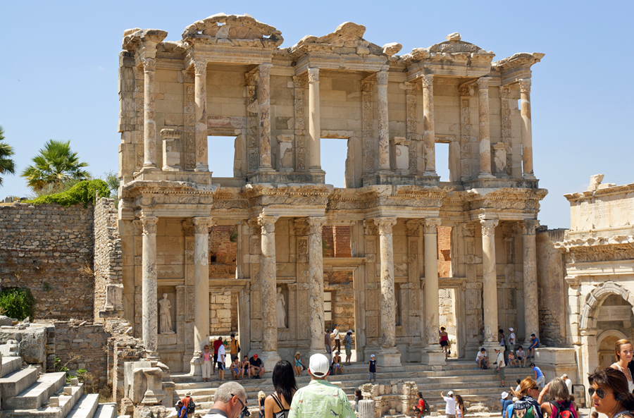 Die alte Bibliothek von Ephesus