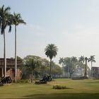 Die alte Britische Residenz in Lucknow im Morgenlicht