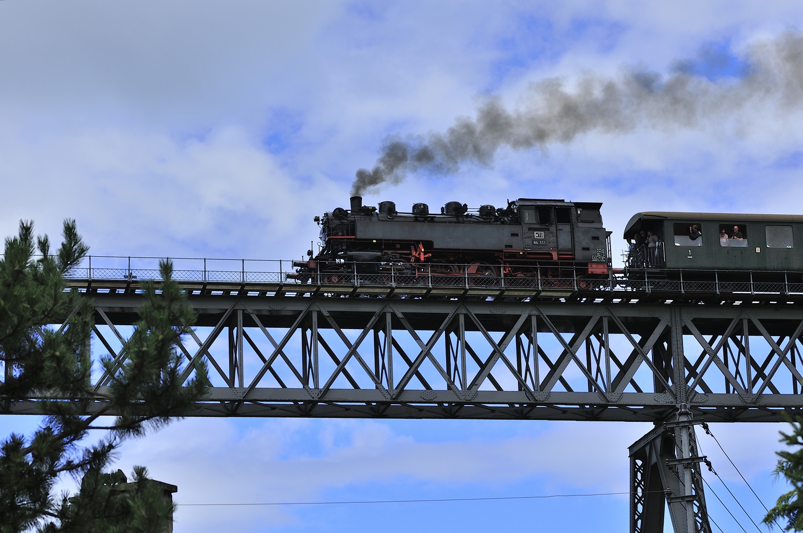 Die alte Dampf tschtsch Dampfeisenbahn