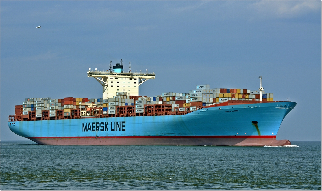 "Die alte Evelyn Maersk"