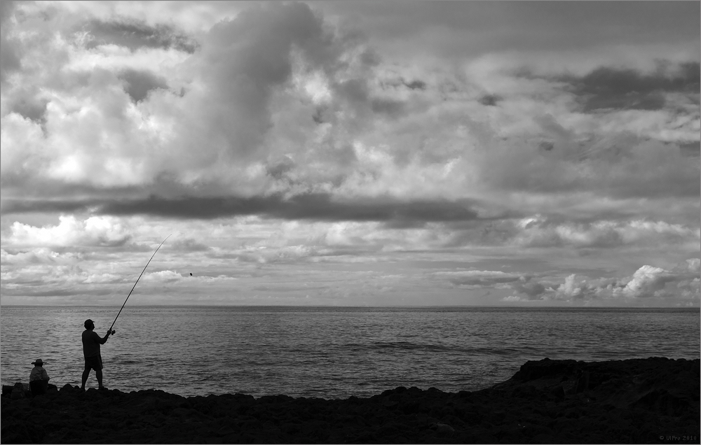 Die alte Frau am Meer