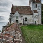 Die alte Højerup Kirche an Stevns Klint