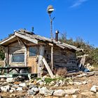 Die alte Hütte am See
