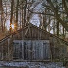 Die alte Hütte an der Straße