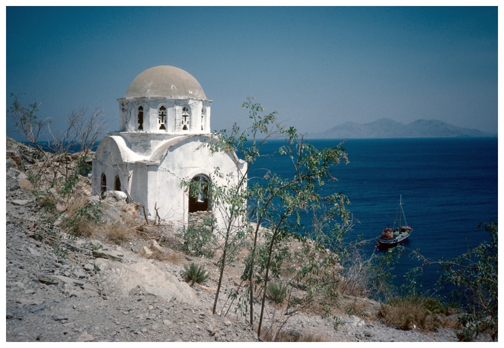 Die alte Kirche auf Ikaria 1986