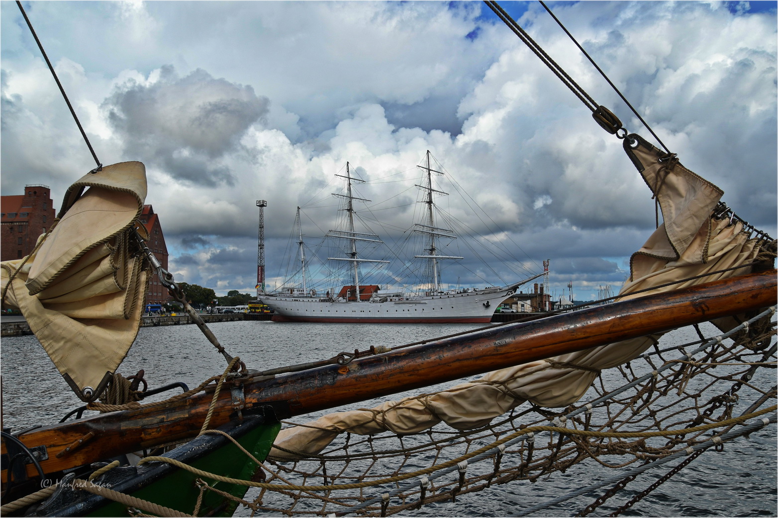 Die Alte Lady "Gorch Fock1" im Heimathafen Stralsund...