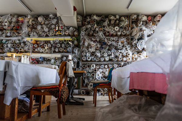 Die alte Lampenschirmfabrik - 1.Stoffsammlung