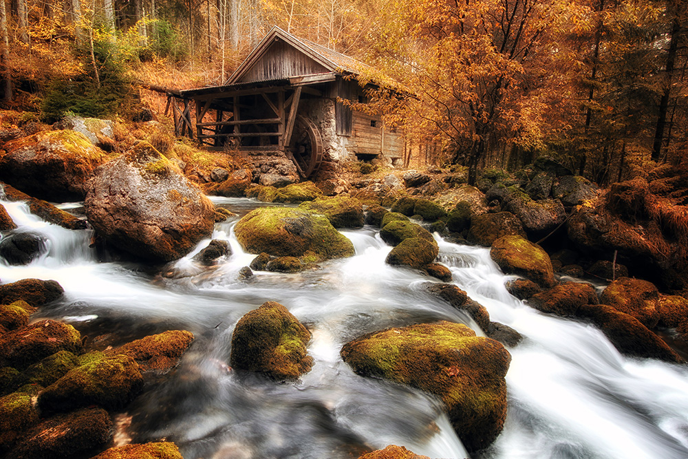 Die alte Mühle am Bach