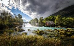 die alte Mühle am Laukifossen