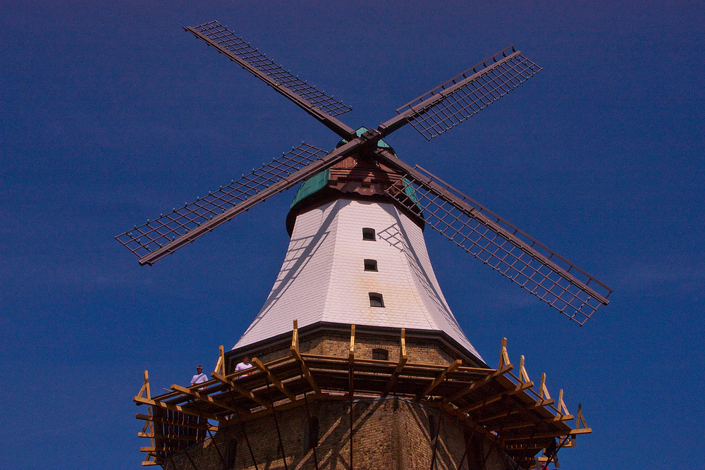 Die alte Mühle in Kappeln - an der Schlei - wird gerade restauriert