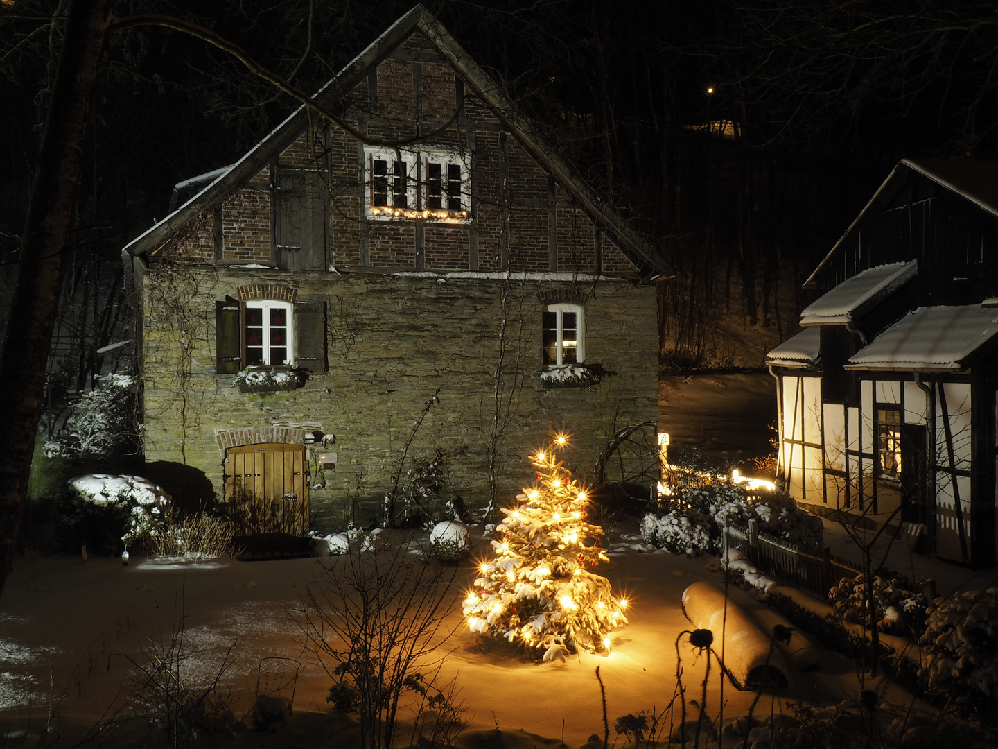 Die alte Mühle mit "Sternenlicht"