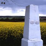 Die alte Postsäule zwischen Gera und Jena