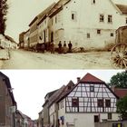 Die alte Schmiede um 1890 und heute