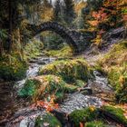 Die alte Steinbrücke im Herbst 