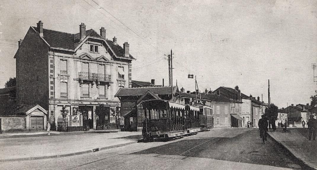 Die alte Straßenbahn in Dombasle-sur-Meurthe