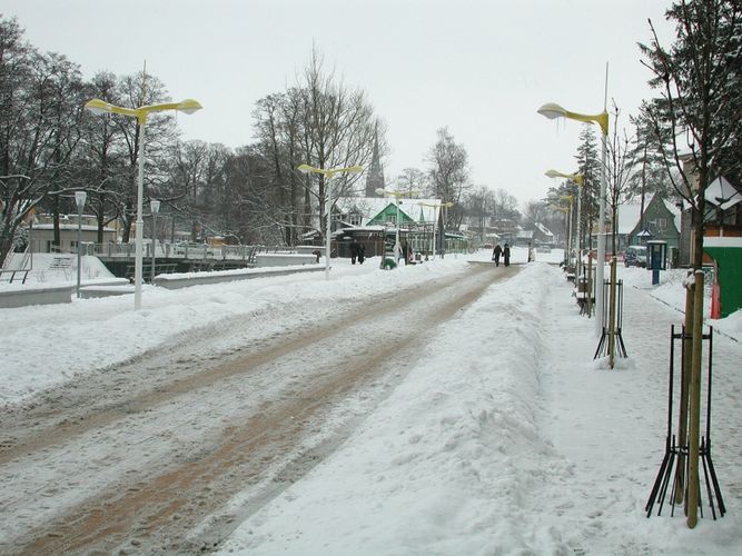 Die alte und neue "Prachtstraße" in Palanga