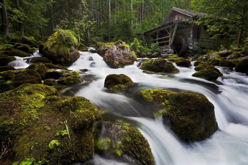 Die alte Wassermühle in Golling an der Salzach