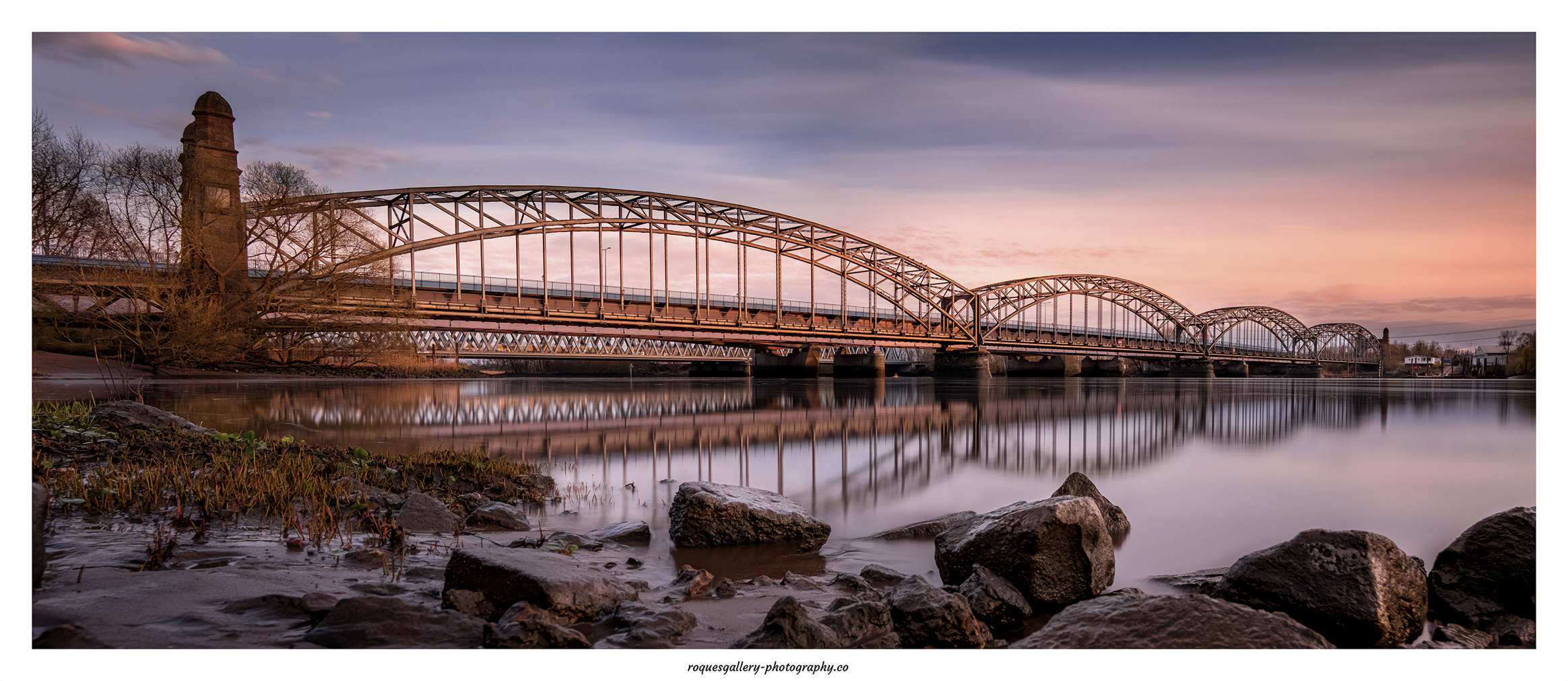 Die alte Wilhelmsburger Elbbrücke.  