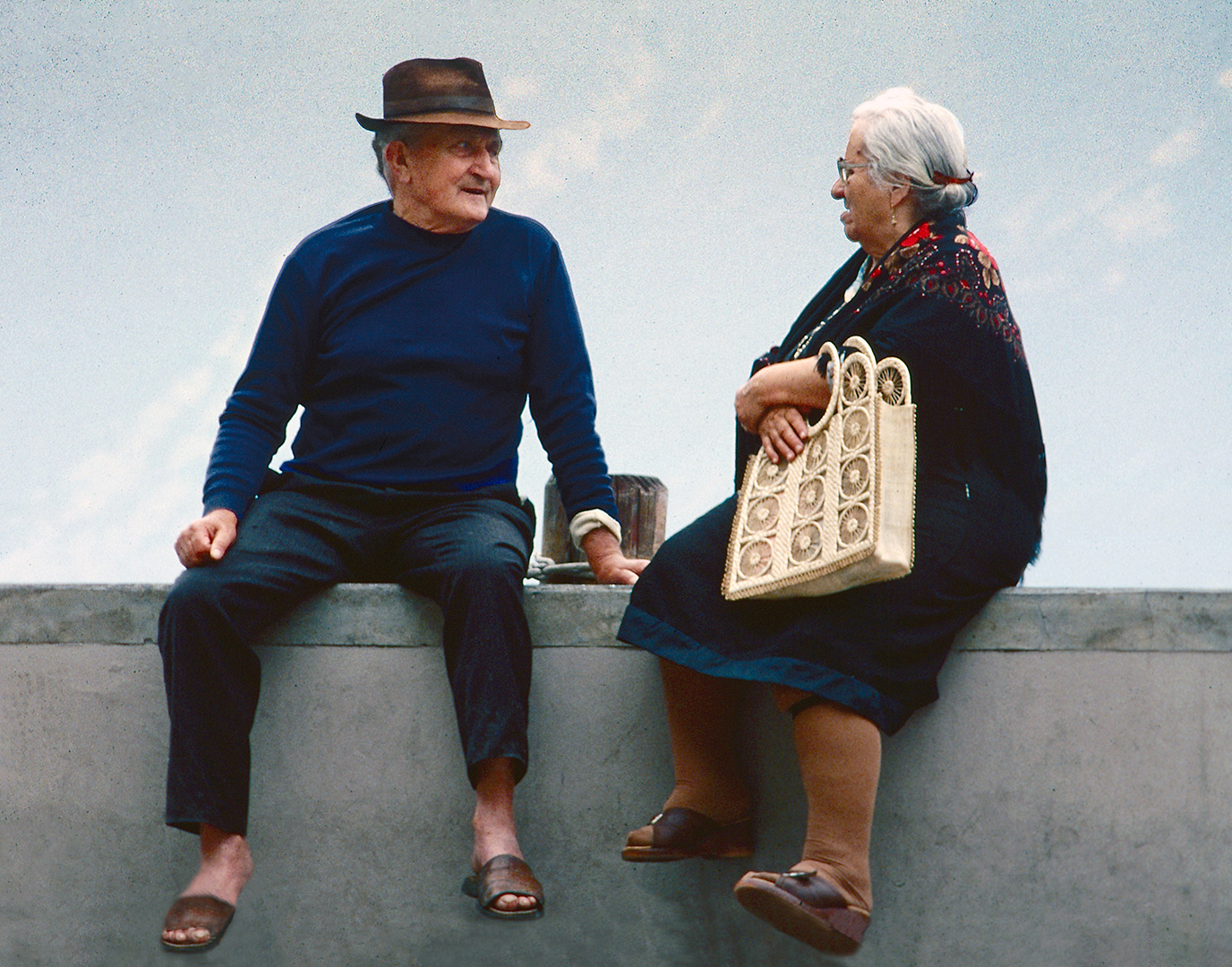 Die Alten auf der Mauer