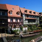 Die alten Firscherhäuser an der Regnitz in Bamberg..........