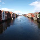 Die alten Speicherhäuser in Trondheim