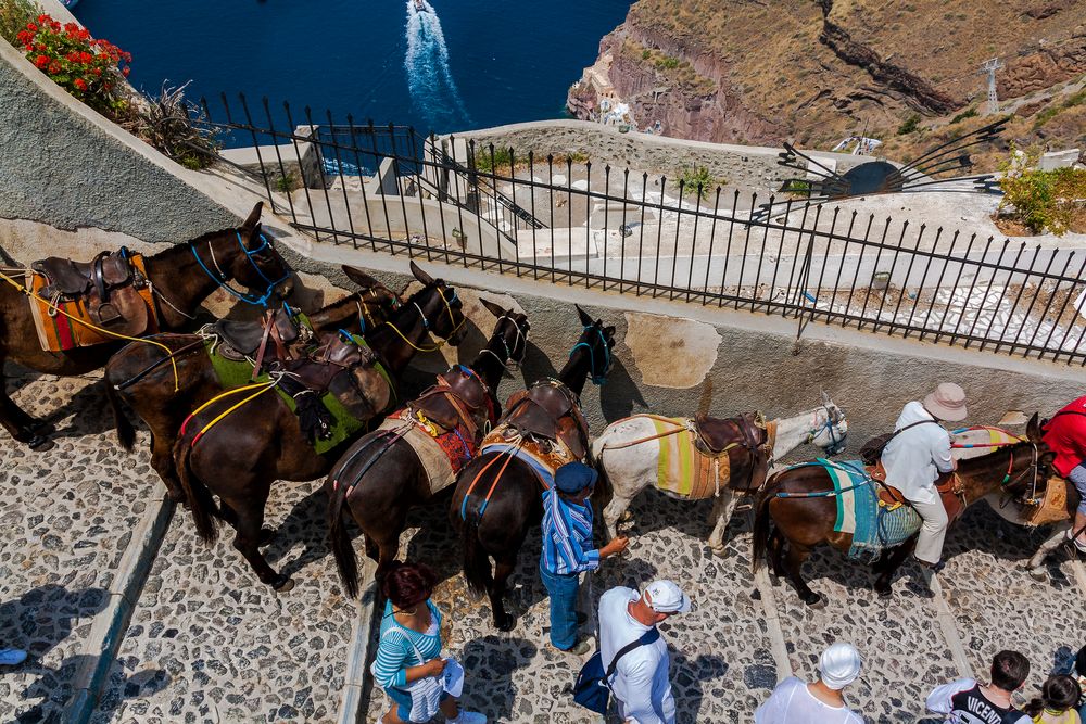 Die Alternative zur Seilbahn in Fira