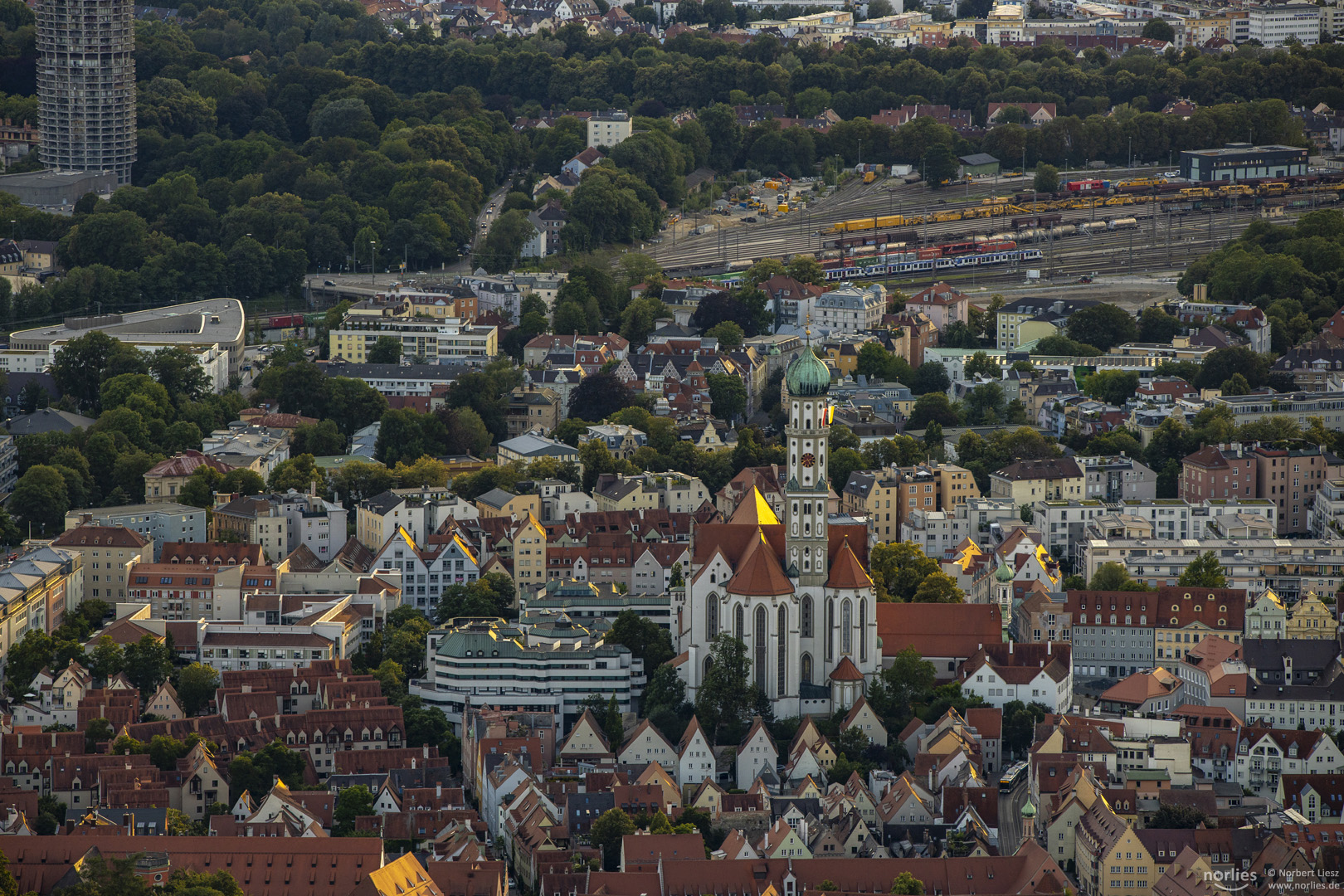 Die Altstadt von Augsburg