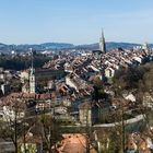 Die Altstadt von Bern (vom Rosengarten aus)