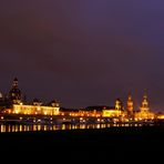 Die Altstadt von Dresden bei Nacht